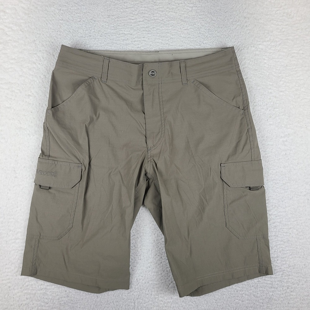 KUHL Shorts Mens 35 Taupe Brown 12" Hybrid Cargo Renegade Recco Hiking 5436 *
